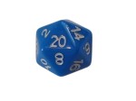 Opaque Blue D20 20-Sided Polydice